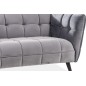Canapé 2 places CASINI en tissu de qualité, couleur gris Canapé 2 places CASINI en tissu de qualité, couleur gris