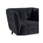 Fauteuil 1 place CASINI en tissu de qualité, couleur noir Fauteuil 1 place CASINI en tissu de qualité, couleur noir