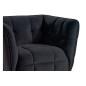 Fauteuil 1 place CASINI en tissu de qualité, couleur noir Fauteuil 1 place CASINI en tissu de qualité, couleur noir
