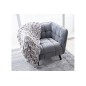 Fauteuil 1 place CASINI en tissu de qualité, couleur gris Fauteuil 1 place CASINI en tissu de qualité, couleur gris