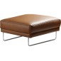 Pouf Spencer en tout cuir italien haut de gamme vachette, coloris cognac, Marron cognac Pouf Spencer en tout cuir italien haut de gamme vachette, coloris cognac, Marron cognac