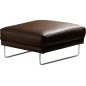 Pouf Spencer en tout cuir italien haut de gamme vachette, coloris chocolat Pouf Spencer en tout cuir italien haut de gamme vachette, coloris chocolat