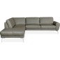 Canapé d'angle en 100% TOUT cuir italien de prestige 6/7 places SPANIA, taupe, cuir uni, angle gauche Canapé d'angle en 100% TOUT cuir italien de prestige 6/7 places SPANIA, taupe, cuir uni, angle gauche