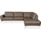 Canapé d'angle en 100% TOUT cuir italien de prestige 6/7 places SPANIA, marron cognac, taupe (vers moka)droit, Taupe (vert moka) Canapé d'angle en 100% TOUT cuir italien de prestige 6/7 places SPANIA, marron cognac, taupe (vers moka)droit, Taupe (vert moka)