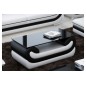Superbe table basse CANDIDE, noir et blanc, 120x70x42 cm Superbe table basse CANDIDE, noir et blanc, 120x70x42 cm