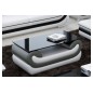 Superbe table basse CANDIDE, gris foncé et blanc, 120x70x42 cm Superbe table basse CANDIDE, gris foncé et blanc, 120x70x42 cm