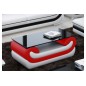 Superbe table basse CANDIDE, rouge et blanc, 120x70x42 cm Superbe table basse CANDIDE, rouge et blanc, 120x70x42 cm