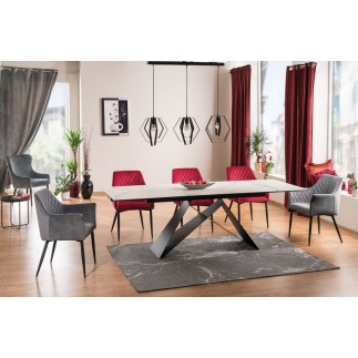 Table à manger avec rallonge, luxe WEST III