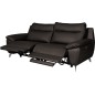 Canapé taille 3 places avec 2 relax en 100% tout cuir épais de luxe italien avec 2 relax électriques, PERINI, chocolat Canapé taille 3 places avec 2 relax en 100% tout cuir épais de luxe italien avec 2 relax électriques, PERINI, chocolat