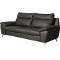 Canapé taille 3 places avec 2 relax en 100% tout cuir épais de luxe italien avec 2 relax électriques, PERINI, anthracite Canapé taille 3 places avec 2 relax en 100% tout cuir épais de luxe italien avec 2 relax électriques, PERINI, anthracite