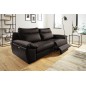 Canapé taille 2 places avec 2 relax en 100% tout cuir épais de luxe italien avec 2 relax électriques, PERINI, chocolat Canapé taille 2 places avec 2 relax en 100% tout cuir épais de luxe italien avec 2 relax électriques, PERINI, chocolat