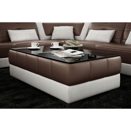 2eme PAIEMENT : commande 1X Table basse design zeina, CHOCOLAT et blanc; TOTAL: 366 euros