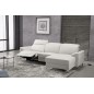 Canapé d'angle relax en cuir de buffle italien de luxe 5 places BRIO, blanc, angle droit Canapé d'angle relax en cuir de buffle italien de luxe 5 places BRIO, blanc, angle droit