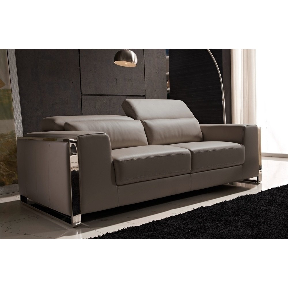 Canapé 3 places en cuir italien buffle LUXY, moka Canapé 3 places en cuir italien buffle LUXY, moka