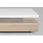 Table basse design, dessus en bois laqué blanc MARTENS Table basse design, dessus en bois laqué blanc MARTENS