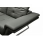 Canapé d'angle COPENHAGUE en 100% TOUT cuir Prestige luxe haut de gamme italien GRIS FONCE (version meilleure qualité), angle ga Canapé d'angle COPENHAGUE en 100% TOUT cuir Prestige luxe haut de gamme italien GRIS FONCE (version meilleure qualité), angle ga