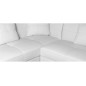 Canapé d'angle en cuir italien 8 places, VENESIA, blanc, angle gauche Canapé d'angle en cuir italien 8 places, VENESIA, blanc, angle gauche