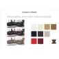 Canapé d'angle en cuir italien 8 places, VENESIA, couleur personnalisée, angle gauche Canapé d'angle en cuir italien 8 places, VENESIA, couleur personnalisée, angle gauche