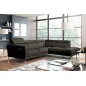 Canapé d'angle relax en 100% tout cuir épais de luxe italien avec relax électrique, 5/6 places DALI, anthracite, angle droit Canapé d'angle relax en 100% tout cuir épais de luxe italien avec relax électrique, 5/6 places DALI, anthracite, angle droit