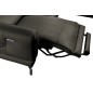 Canapé d'angle relax en 100% tout cuir épais de luxe italien avec relax électrique, 5/6 places DALI, anthracite, angle droit Canapé d'angle relax en 100% tout cuir épais de luxe italien avec relax électrique, 5/6 places DALI, anthracite, angle droit