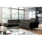 - Canapé d'angle relax en 100% tout cuir épais de luxe italien avec relax électrique, 5/6 places DALI, anthracite, angle gauche - Canapé d'angle relax en 100% tout cuir épais de luxe italien avec relax électrique, 5/6 places DALI, anthracite, angle gauche