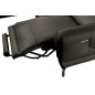- Canapé d'angle relax en 100% tout cuir épais de luxe italien avec relax électrique, 5/6 places DALI, anthracite, angle gauche - Canapé d'angle relax en 100% tout cuir épais de luxe italien avec relax électrique, 5/6 places DALI, anthracite, angle gauche