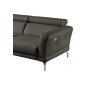 - Canapé d'angle relax en 100% tout cuir épais de luxe italien avec relax électrique, 5/6 places DALI, anthracite, angle gauche - Canapé d'angle relax en 100% tout cuir épais de luxe italien avec relax électrique, 5/6 places DALI, anthracite, angle gauche