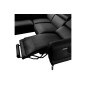 - Canapé d'angle relax en 100% tout cuir épais de luxe italien avec relax électrique, 5/6 places DALI, noir, angle gauche - Canapé d'angle relax en 100% tout cuir épais de luxe italien avec relax électrique, 5/6 places DALI, noir, angle gauche