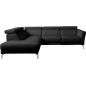 - Canapé d'angle relax en 100% tout cuir épais de luxe italien avec relax électrique, 5/6 places DALI, noir, angle gauche - Canapé d'angle relax en 100% tout cuir épais de luxe italien avec relax électrique, 5/6 places DALI, noir, angle gauche