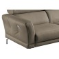 Canapé d'angle relax en 100% tout cuir épais de luxe italien avec relax électrique, 5/6 places DALI, taupe, angle droit Canapé d'angle relax en 100% tout cuir épais de luxe italien avec relax électrique, 5/6 places DALI, taupe, angle droit