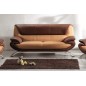 Canapé 3 places en cuir italien SICILIA, beige et chocolat Canapé 3 places en cuir italien SICILIA, beige et chocolat