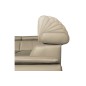 - Canapé d'angle en 100% cuir de luxe italien convertible et avec coffre, 5/6 places CITIZEN, couleur beige, angle gauche - Canapé d'angle en 100% cuir de luxe italien convertible et avec coffre, 5/6 places CITIZEN, couleur beige, angle gauche