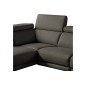 - Canapé d'angle en 100% tout cuir épais de luxe italien 5/6 places DALEN, anthracite, angle gauche - Canapé d'angle en 100% tout cuir épais de luxe italien 5/6 places DALEN, anthracite, angle gauche