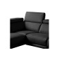 Canapé d'angle en 100% tout cuir épais de luxe italien 5/6 places DALEN, noir, angle gauche Canapé d'angle en 100% tout cuir épais de luxe italien 5/6 places DALEN, noir, angle gauche