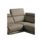 Canapé d'angle en 100% tout cuir épais de luxe italien 5/6 places DALEN, taupe, angle droit Canapé d'angle en 100% tout cuir épais de luxe italien 5/6 places DALEN, taupe, angle droit