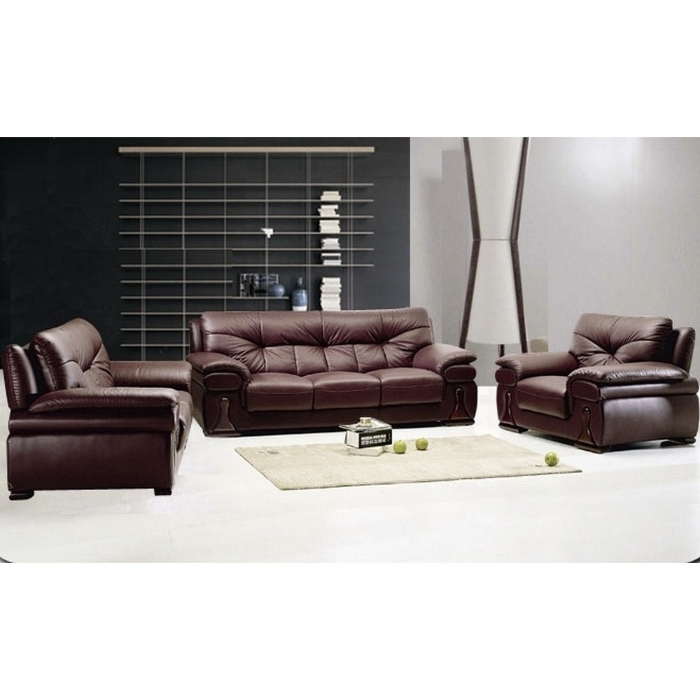 Ensemble oxford 3 pièces: composé d'un canapé 3 places + 2 places + fauteuil en cuir luxe italien vachette, chocolat Ensemble oxford 3 pièces: composé d'un canapé 3 places + 2 places + fauteuil en cuir luxe italien vachette, chocolat