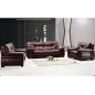 Ensemble oxford 3 pièces: composé d'un canapé 3 places + 2 places + fauteuil en cuir luxe italien vachette, chocolat Ensemble oxford 3 pièces: composé d'un canapé 3 places + 2 places + fauteuil en cuir luxe italien vachette, chocolat