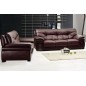 Ensemble oxford 3 pièces: composé d'un canapé 3 places + 2 places + fauteuil en cuir luxe italien vachette, chocolat Ensemble oxford 3 pièces: composé d'un canapé 3 places + 2 places + fauteuil en cuir luxe italien vachette, chocolat