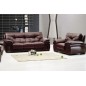 Ensemble oxford 3 pièces: composé d'un canapé 3 places + 2 places + fauteuil en cuir luxe italien vachette, chocolat Ensemble oxford 3 pièces: composé d'un canapé 3 places + 2 places + fauteuil en cuir luxe italien vachette, chocolat