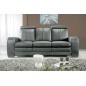 Ensemble composé d'un canapé 3 places et d'un canapé 2 places cuir luxe italien, AVEC UN POUF REPOSE PIED OFFERT, ROSSO, gris fo Ensemble composé d'un canapé 3 places et d'un canapé 2 places cuir luxe italien, AVEC UN POUF REPOSE PIED OFFERT, ROSSO, gris fo