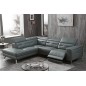 1er paiement de la commande: Canapé d'angle avec un relax électrique en cuir de buffle italien de luxe 6 places revolax gris fon 1er paiement de la commande: Canapé d'angle avec un relax électrique en cuir de buffle italien de luxe 6 places revolax gris fon