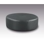 Grand pouf en cuir italien GIANT, gris foncé. Grand pouf en cuir italien GIANT, gris foncé.