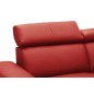 Canapé d'angle en cuir italien de luxe 5/6 places avec relax électrique et coffre, LINCOLN, rouge foncé, angle droit Canapé d'angle en cuir italien de luxe 5/6 places avec relax électrique et coffre, LINCOLN, rouge foncé, angle droit