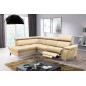 Canapé d'angle en cuir italien de luxe 5/6 places avec relax électrique et coffre, LINCOLN, beige, angle gauche Canapé d'angle en cuir italien de luxe 5/6 places avec relax électrique et coffre, LINCOLN, beige, angle gauche