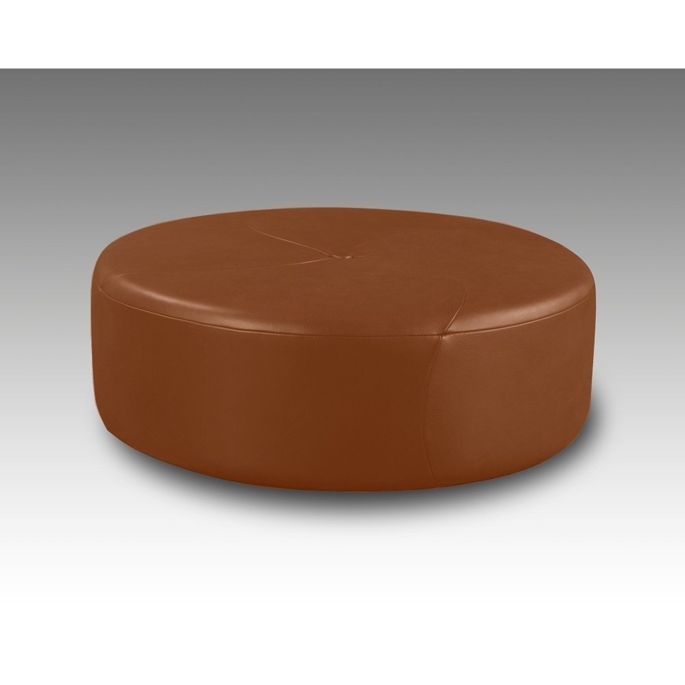 Grand pouf en cuir italien GIANT, marron. Grand pouf en cuir italien GIANT, marron.