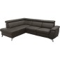 Canapé d'angle en cuir italien de luxe 5/6 places avec relax électrique et coffre, LINCOLN, chocolat, angle gauche Canapé d'angle en cuir italien de luxe 5/6 places avec relax électrique et coffre, LINCOLN, chocolat, angle gauche
