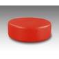 Grand pouf en cuir italien GIANT, rouge. Grand pouf en cuir italien GIANT, rouge.