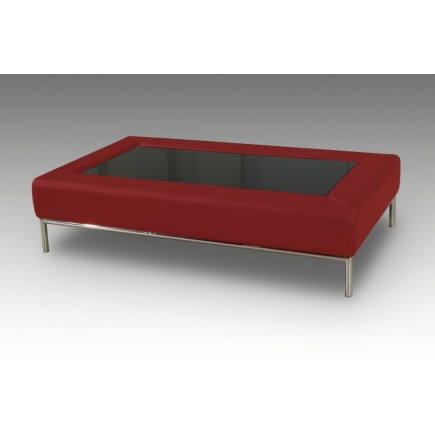 Table basse design CONTI, bordeaux