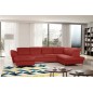 Canapé d'angle en 100% tout italien de luxe 8 places convertible et coffre, DENY, rouge foncé, angle droit Canapé d'angle en 100% tout italien de luxe 8 places convertible et coffre, DENY, rouge foncé, angle droit