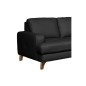 Canapé d'angle convertible en cuir italien de luxe 4/5 places avec coffre, FARELI, noir, angle droit Canapé d'angle convertible en cuir italien de luxe 4/5 places avec coffre, FARELI, noir, angle droit